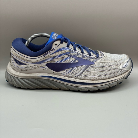 Brooks Glycerin 15 Men's 12 D Silver Blue Super DNA Athletic